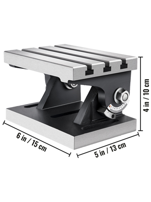 Vevor Table De Fraisage Inclinable Table R Glable De La Fraiseuse X Mm Vevor Fr