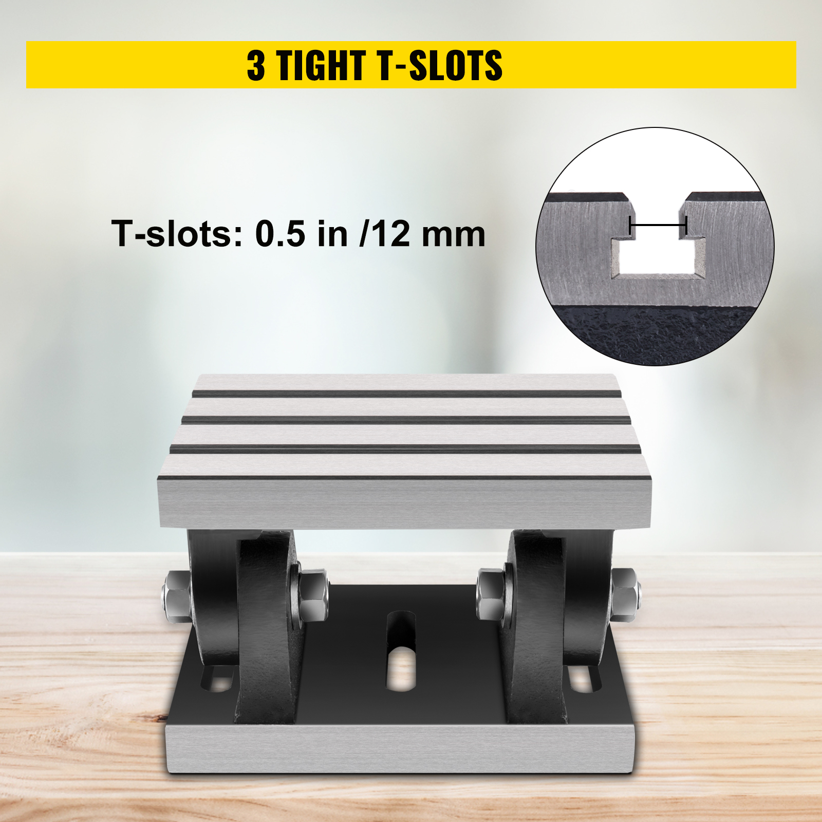 StrongTek Tavola Inclinata in Legno, Regolabile, Allungamento Polpacci, Maniglia per Portabilità, 40x31,75cm, 5 Posizioni, Capacità 200kg, Copertura Parziale