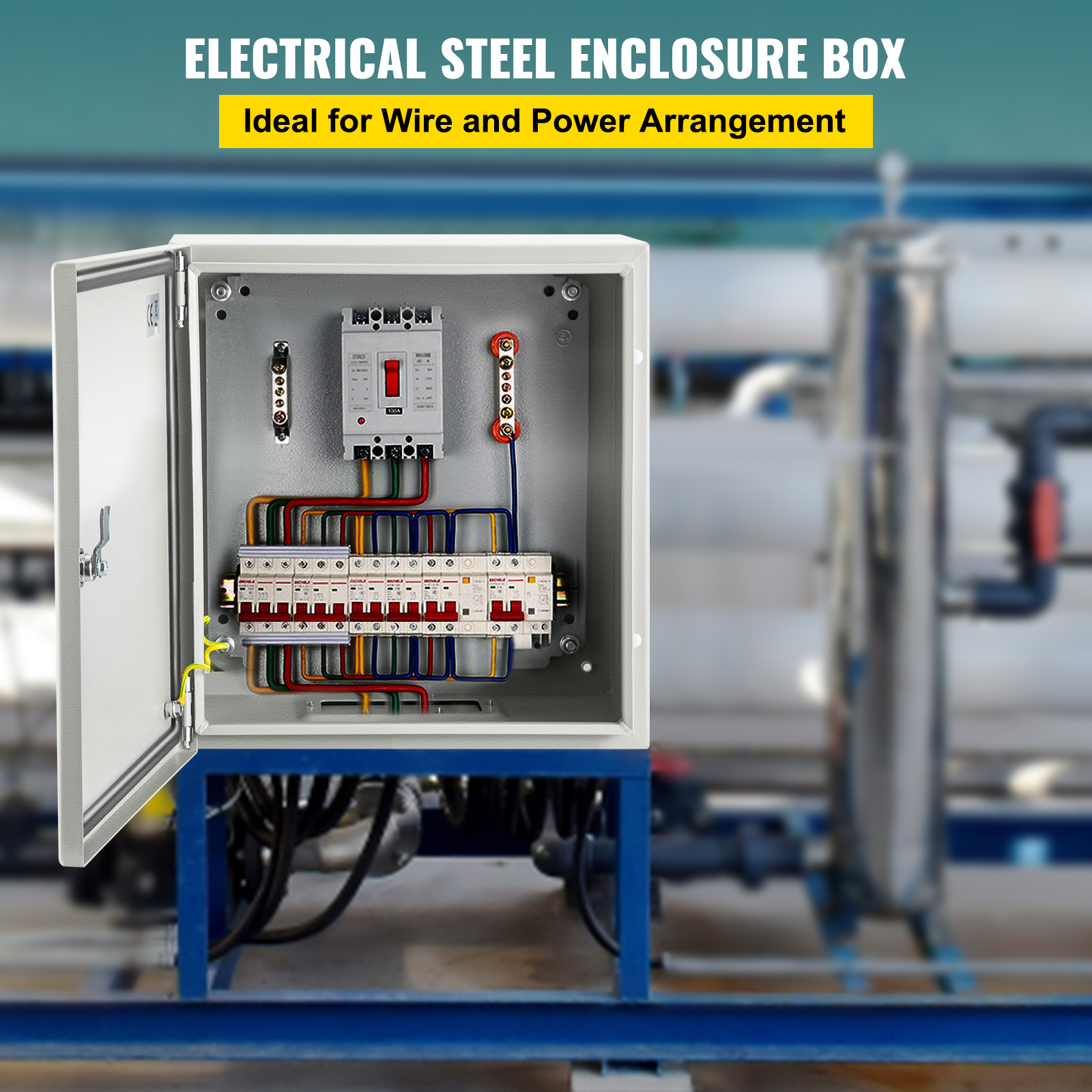 8'' 10'' 12'' Metal Electrical Enclosure IP65 Waterproof Outdoor Junction Box - Bild 4 von 86