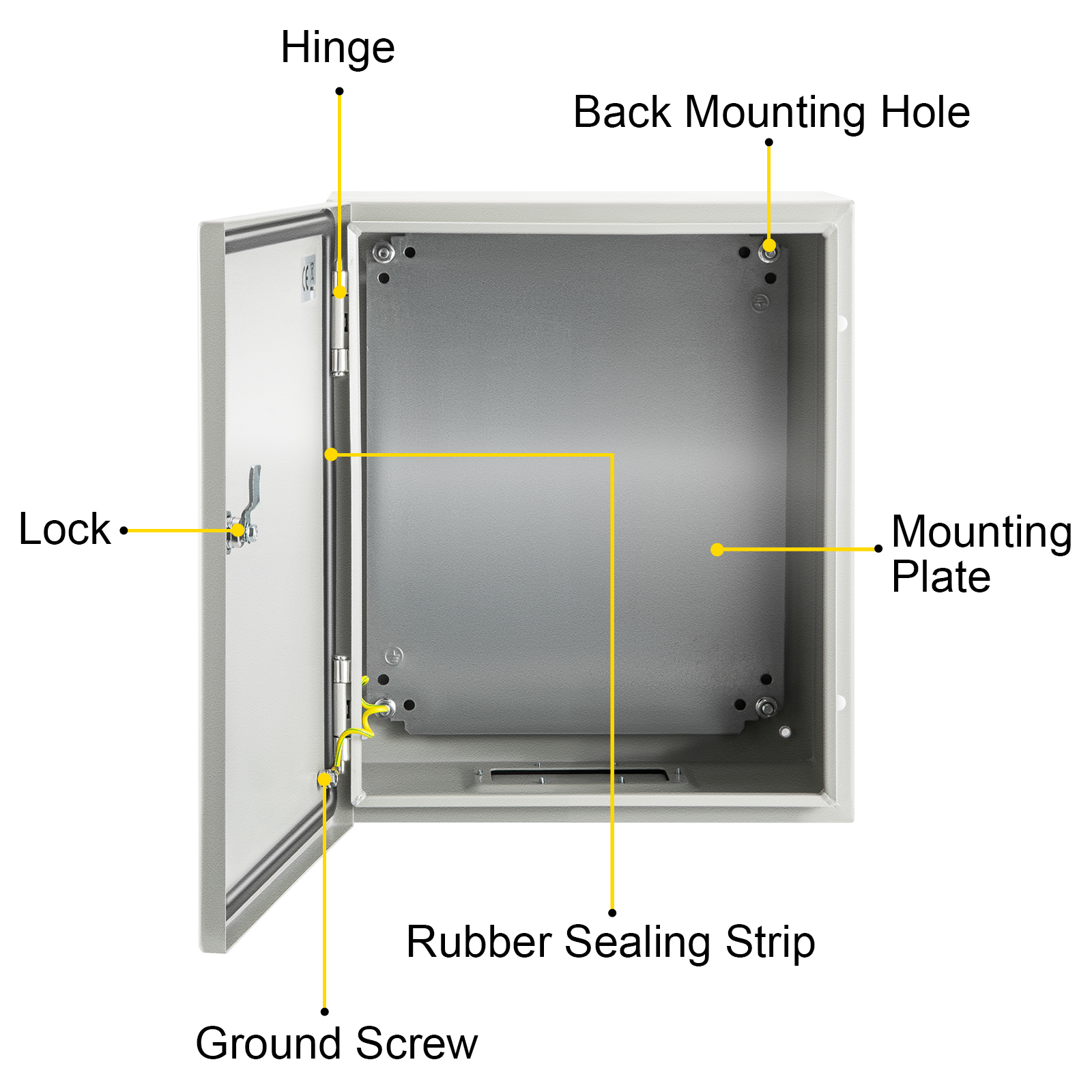 8'' 10'' 12'' Metal Electrical Enclosure IP65 Waterproof Outdoor Junction Box - Bild 23 von 86