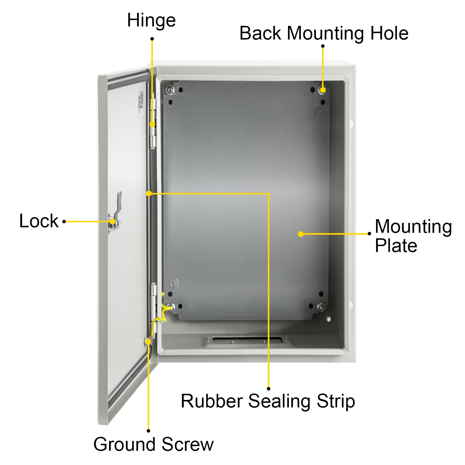 8'' 10'' 12'' Metal Electrical Enclosure IP65 Waterproof Outdoor Junction Box - Bild 47 von 86