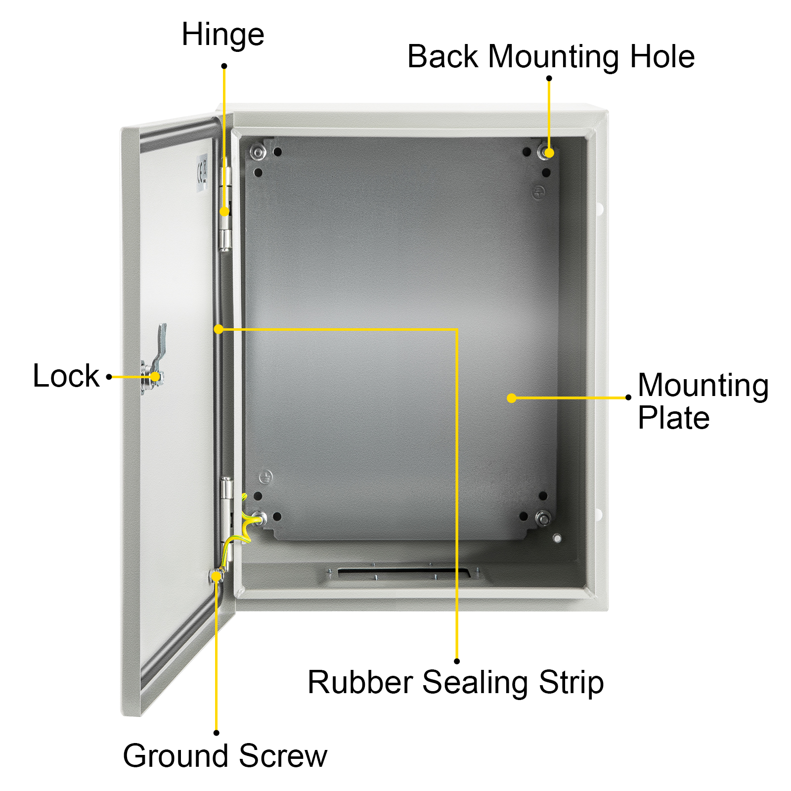 8'' 10'' 12'' Metal Electrical Enclosure IP65 Waterproof Outdoor Junction Box - Bild 59 von 86