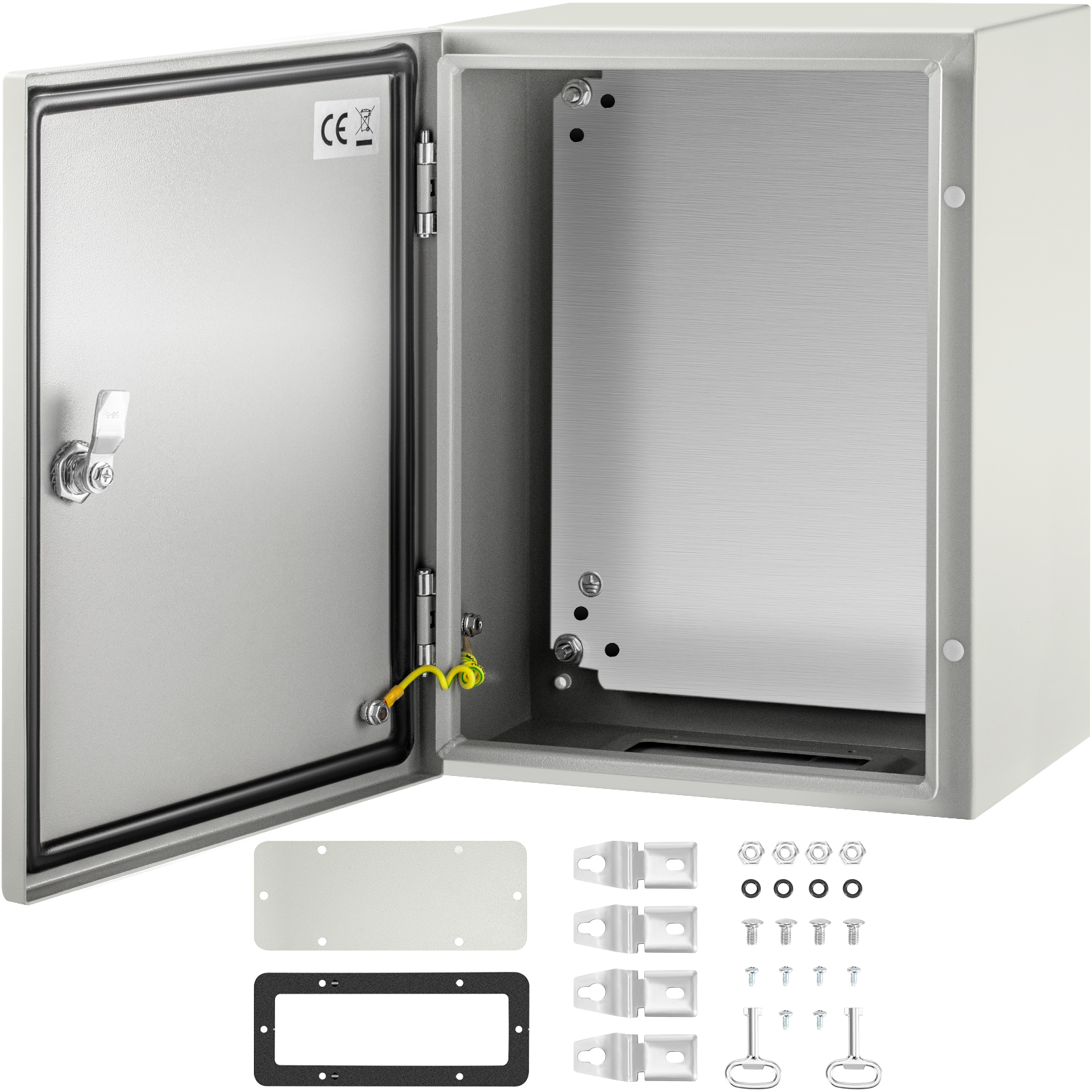 Steel Electrical Enclosure,12x12x6 inch,IP65 Weatherproof Box