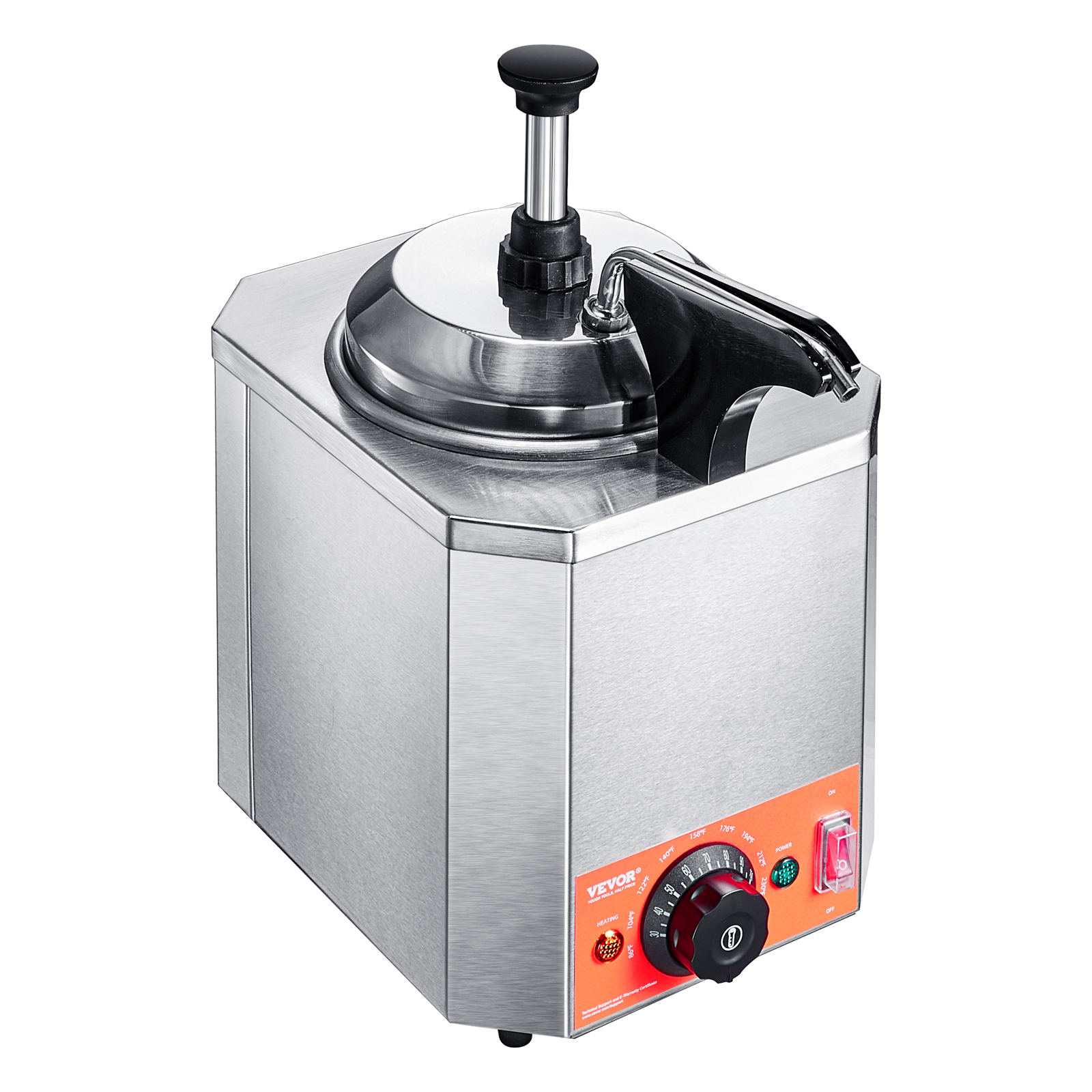 Nacho Cheese Warmer Commercial Hot Fudge Warmer 0.57/2.3 Qt Sauce Warmer - Picture 85 of 98