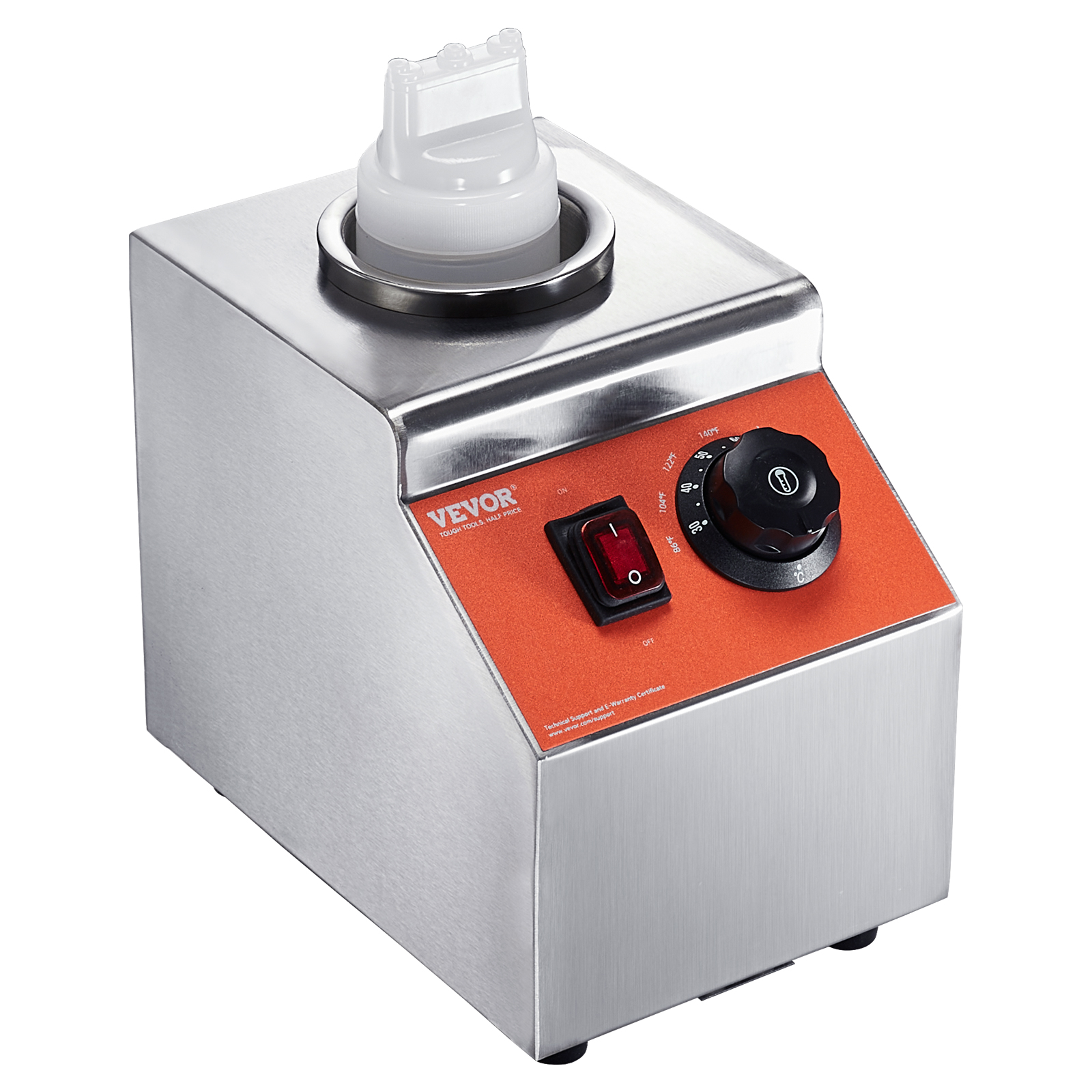 Nacho Cheese Warmer Commercial Hot Fudge Warmer 0.57/2.3 Qt Sauce Warmer - Picture 13 of 98
