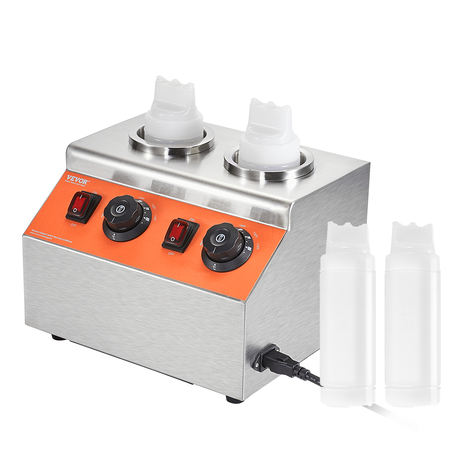 Nacho Cheese Warmer Commercial Hot Fudge Warmer 0.57/2.3 Qt Sauce Warmer - Picture 23 of 98