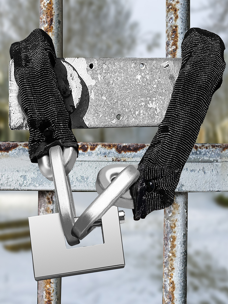 VEVOR Heavy Duty Chain Lock, 3/5 Inch x 5.58 Feet Security Chain Lock