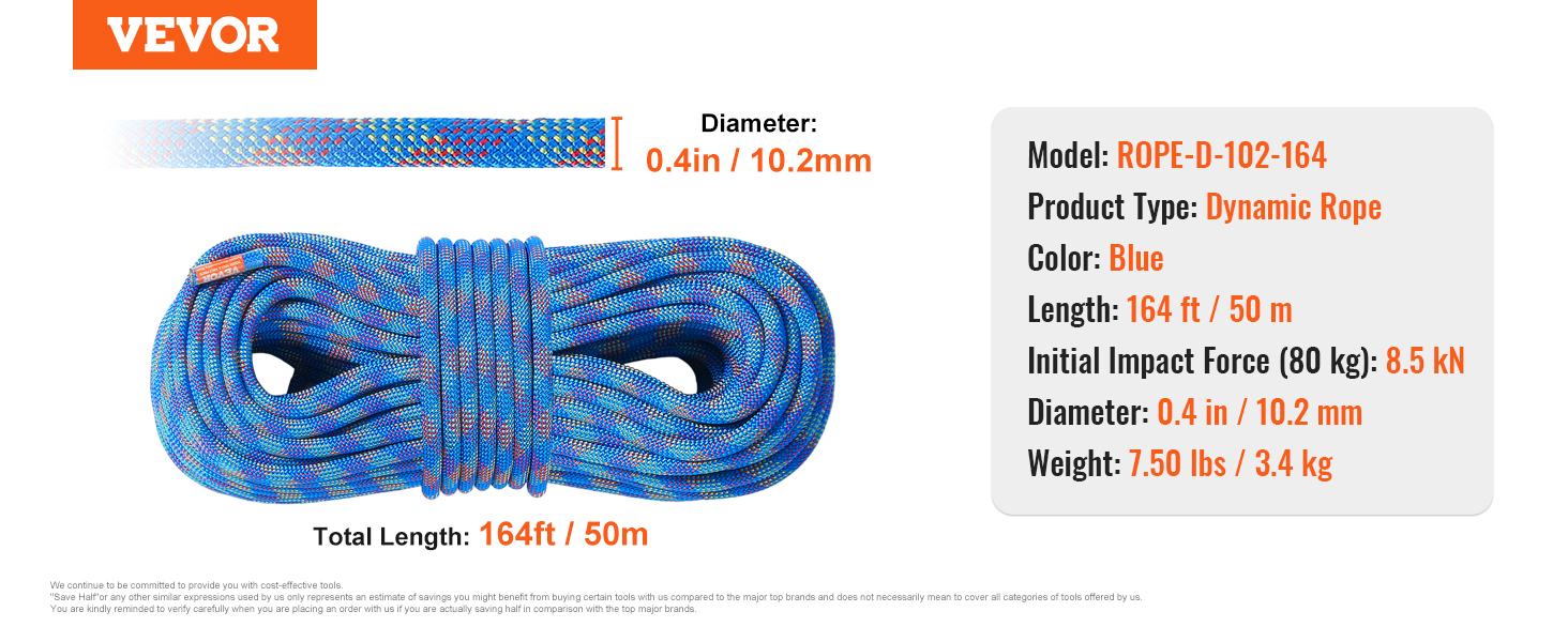 Corde d'escalade dynamique, utilisé pour les rochers en plein air, prix d'usine