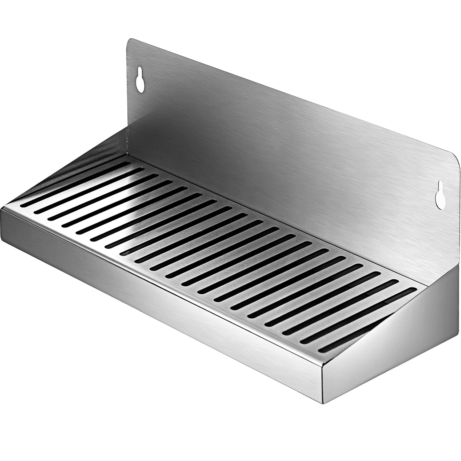 VEVOR Wall Mount Drip Tray Beer Drip Tray 16'' Stainless Steel Tall