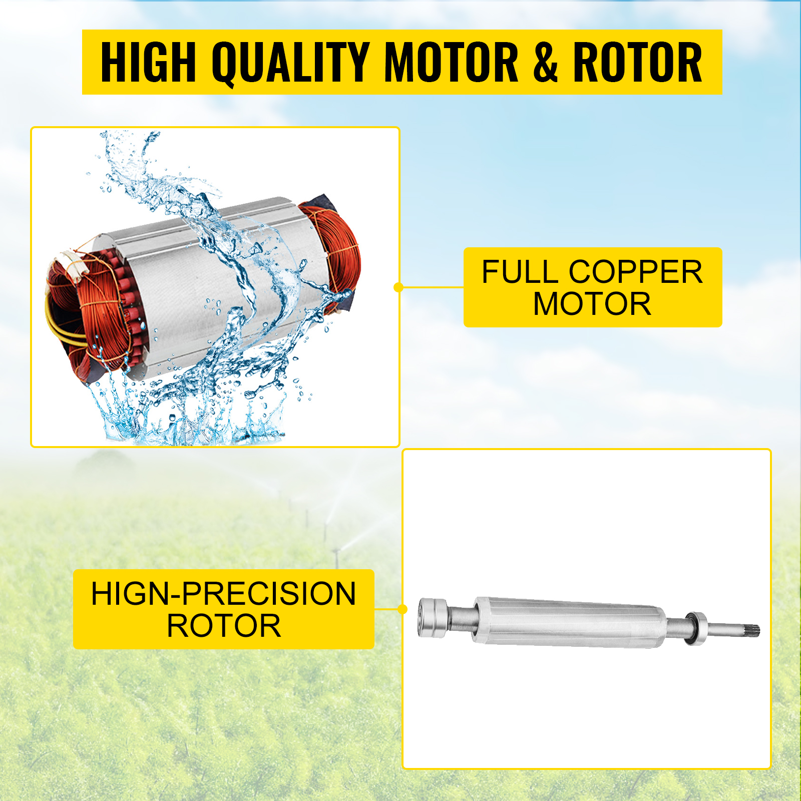 VEVOR Pompa Per Pozzi Poco Profondi 1176 W Con Serbatoio Di Pressione - Foto 6