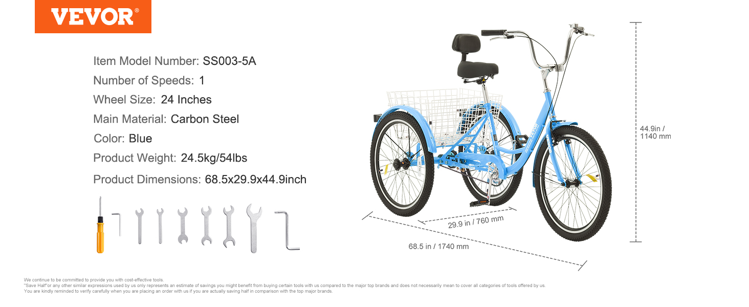 Adult Tricycle,Trike Bicycle,3 Wheel