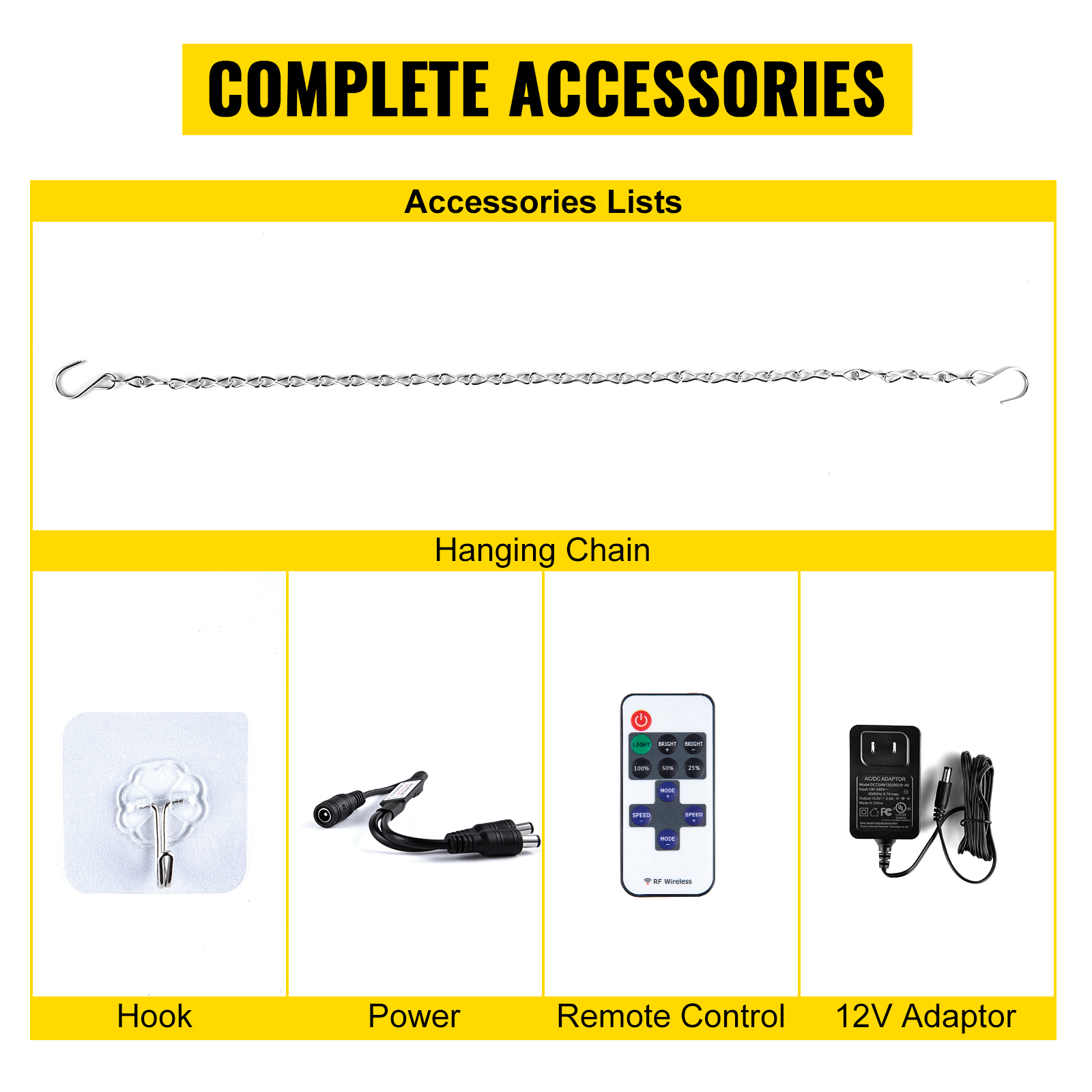 Accessoires inbegrepen