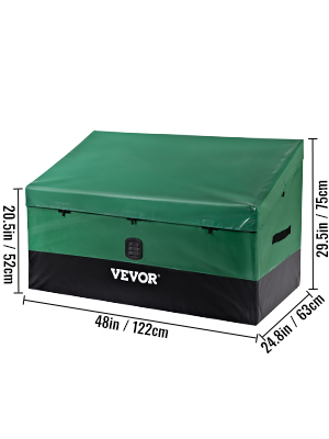 VEVOR Outdoor Storage Box Patio Deck Box 100 /150 /230 Gallon Waterproof PE Tarpaulin Patio & Garden Furniture Home & Garden