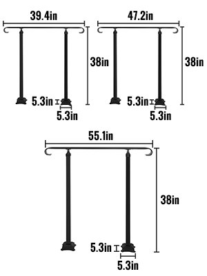 Handrail,Adjustable,Iron