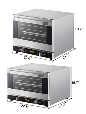 Commercial Convection Oven,19/43/60 Qt,1440/1600/1800 W