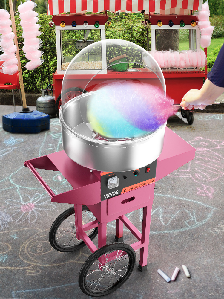 Cotton Candy Machine,Pink,Cart/Cover