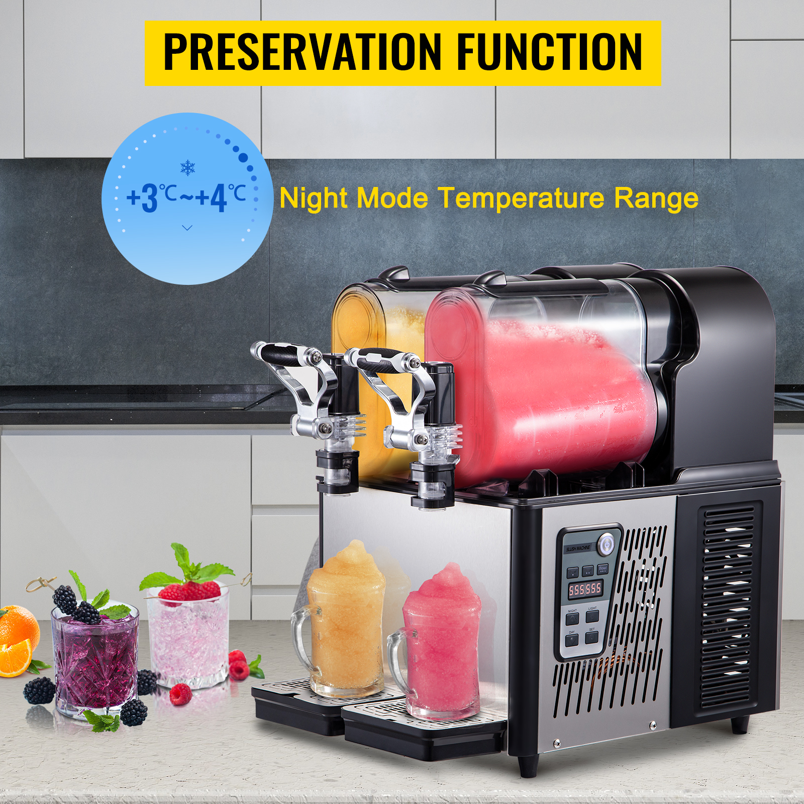 VEVOR Slushy Machine For Home, 32oz Tank Home-use Margarita Machine