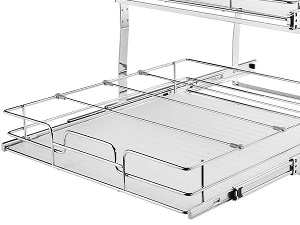 pull out cabinet,2 tiers,steel
