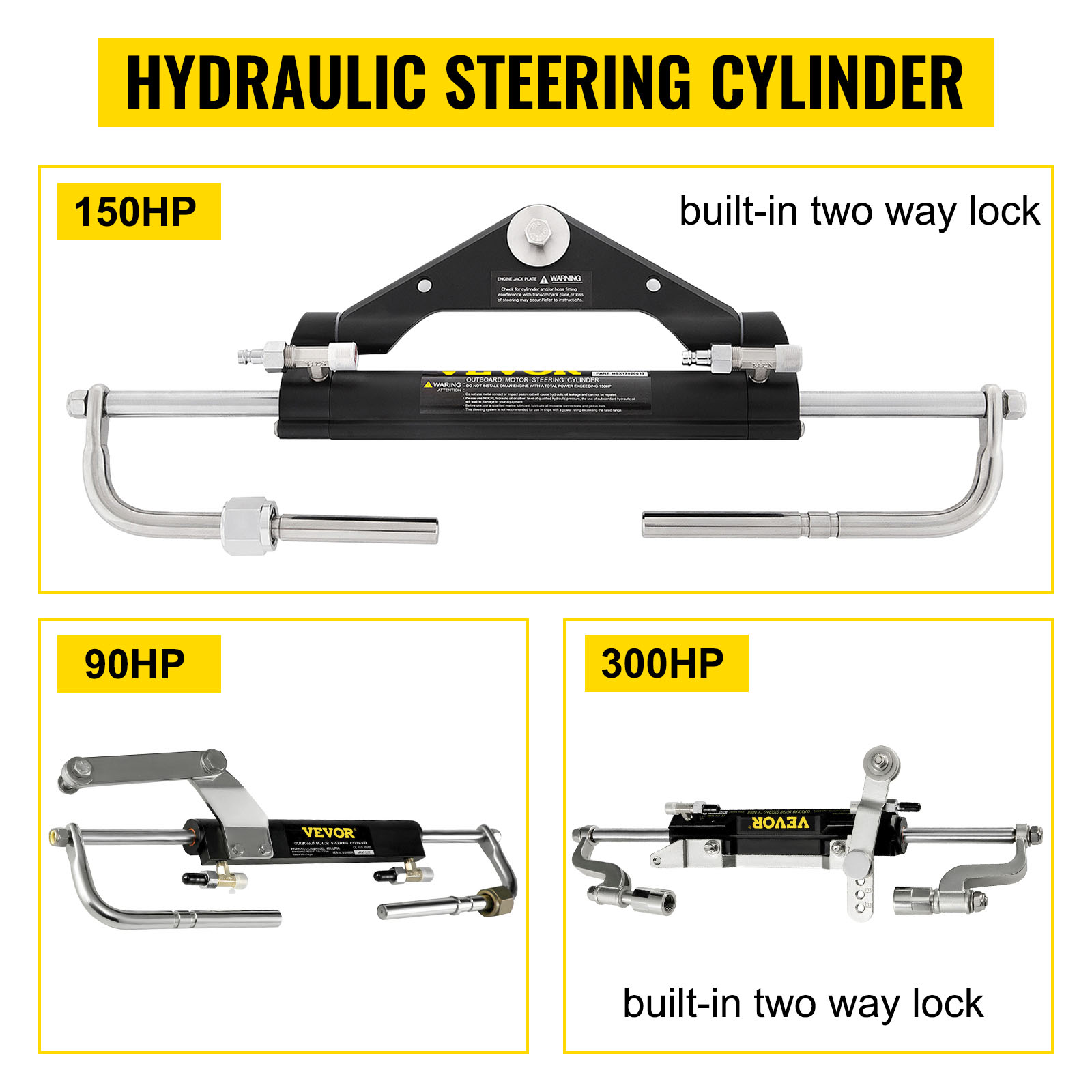hydraulic steering kit,90 HP/150 HP/300 HP,Marine