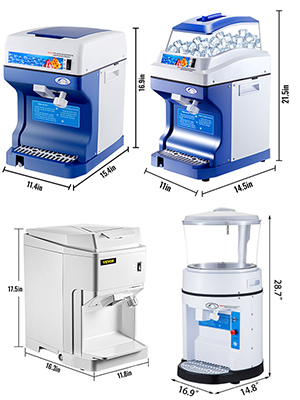 commercial snow cone machine, stainless steel blade, high production