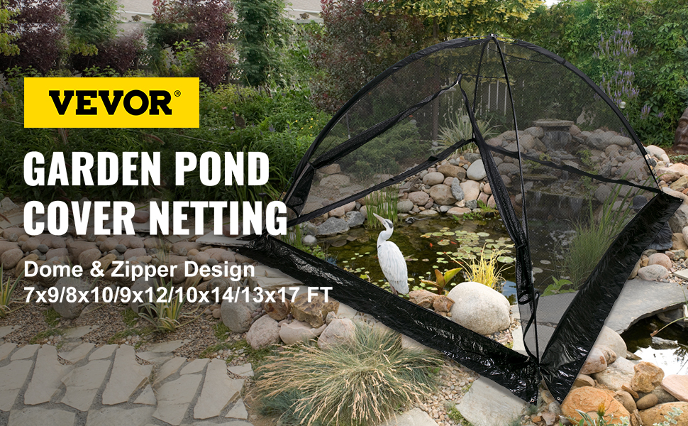 Pond Cover Dome,Multi-size,Black