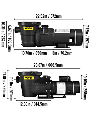 Pool Pump,2 HP,1.5 HP