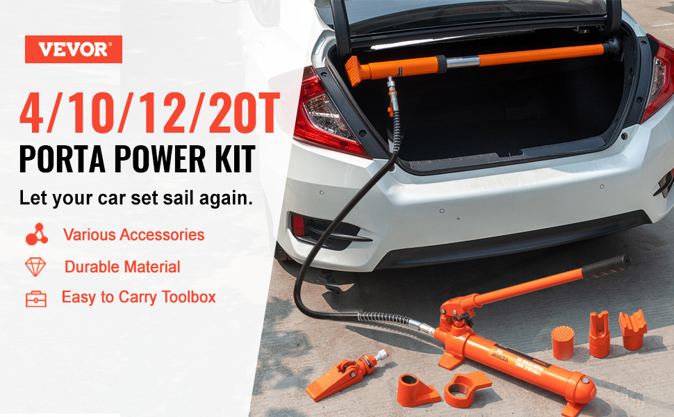 Porta Power Kit,4/10/12/20Ton,Hydraulic Jack
