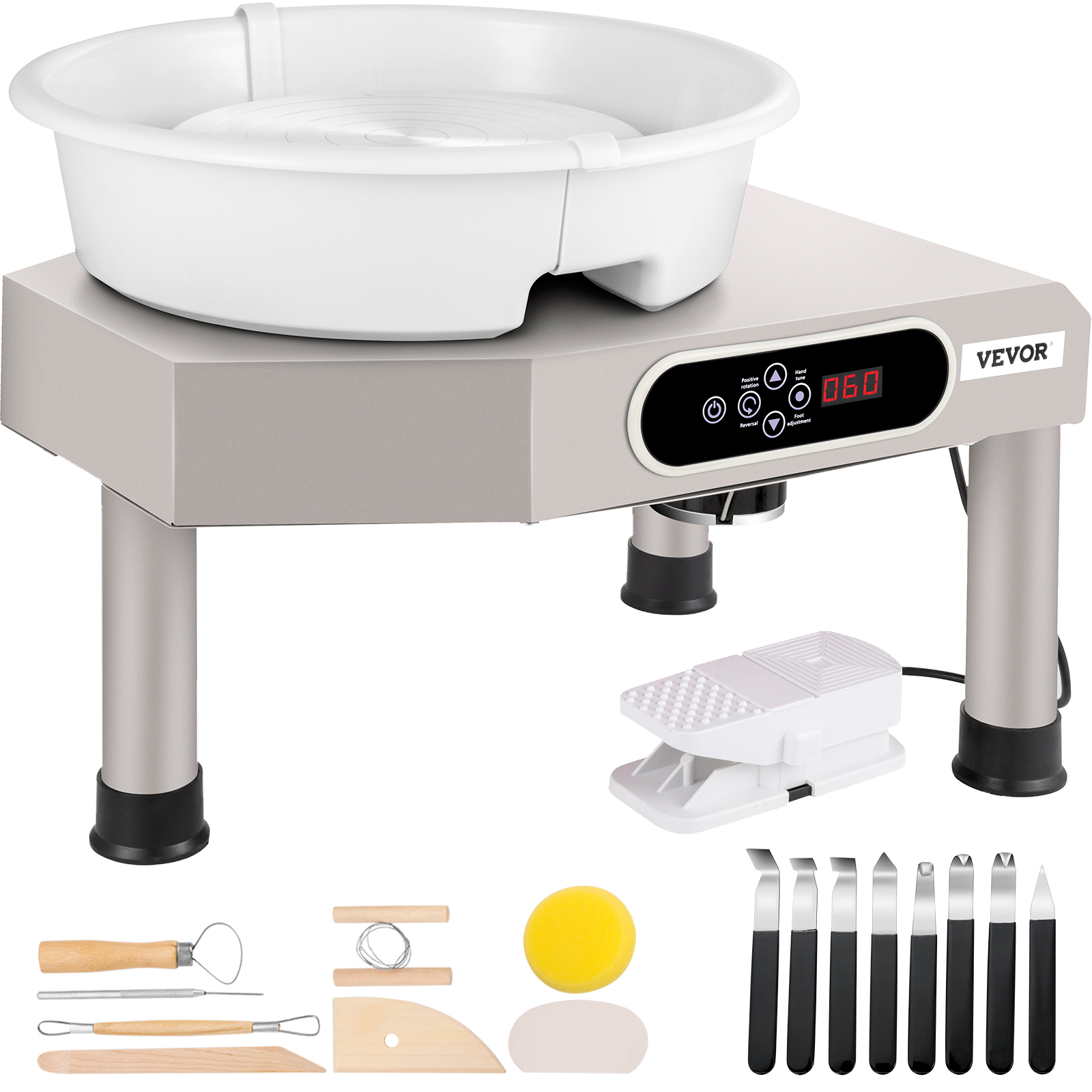 Pottery Wheel,9.8/14inches,LCD Display