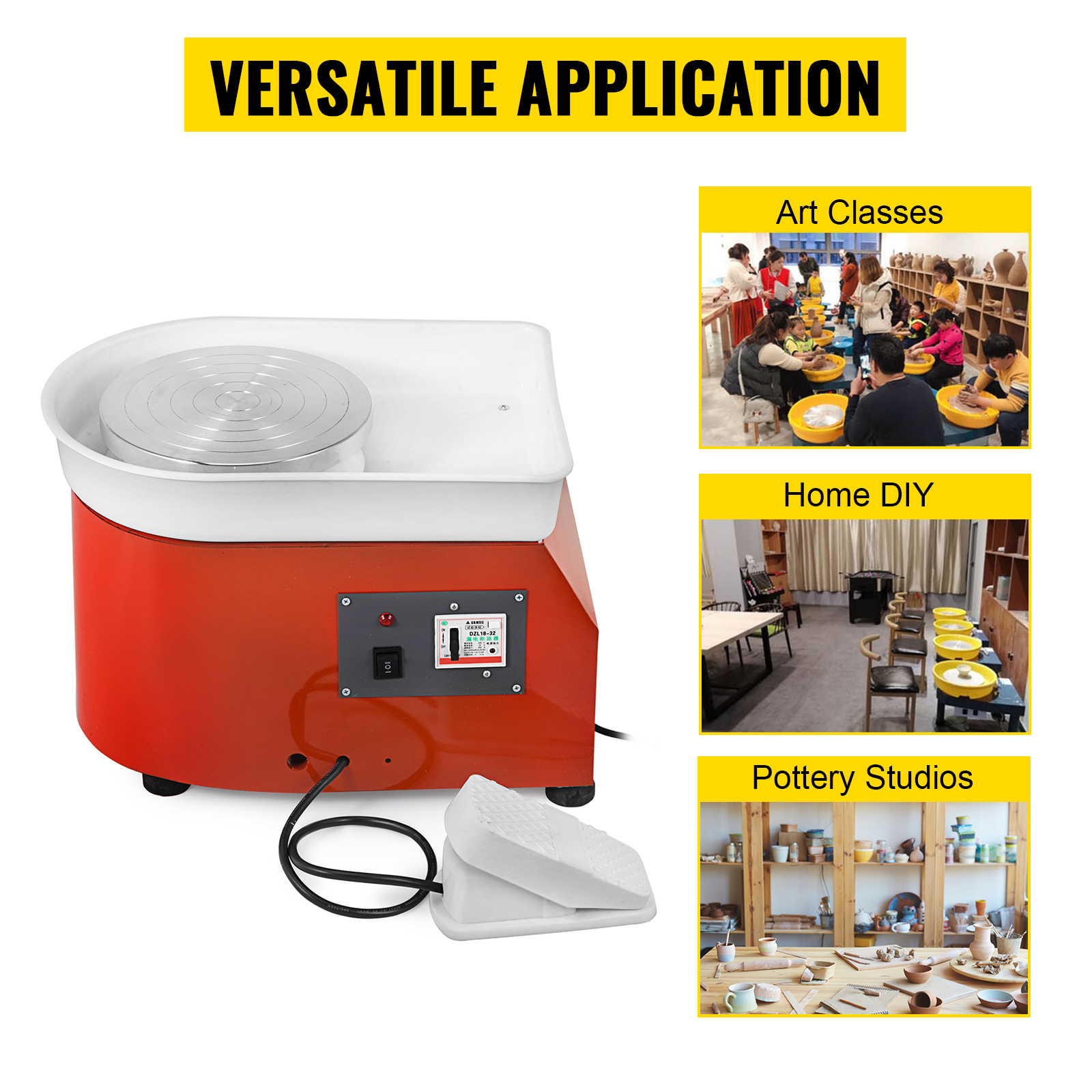 Pottery Wheel,9.8/14inches,LCD Display