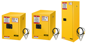 Flammable Storage Cabinet,11/12/30 gal,yellow galvanized steel