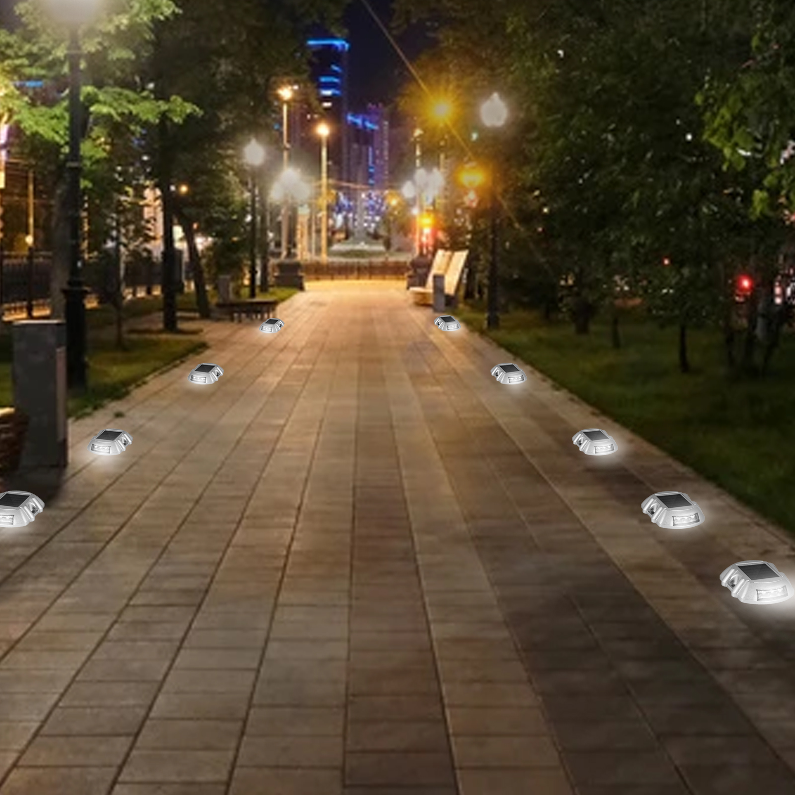 Driveway Lights, Solar LED, Walkway Dock