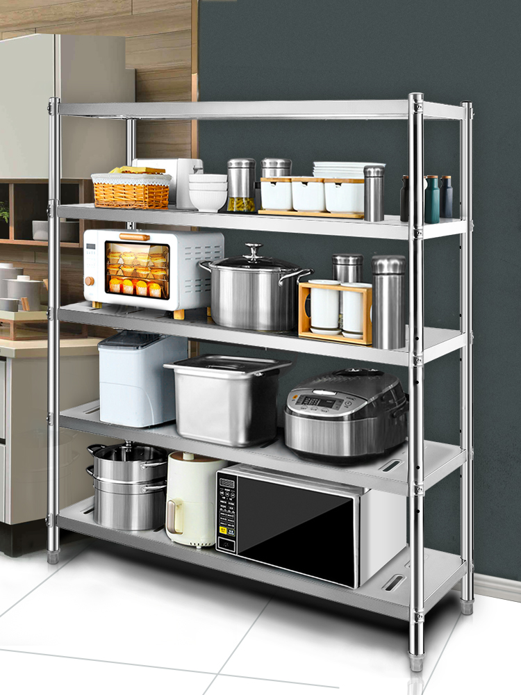 Storage Shelves, 4/5 Tier, Stainless Steel