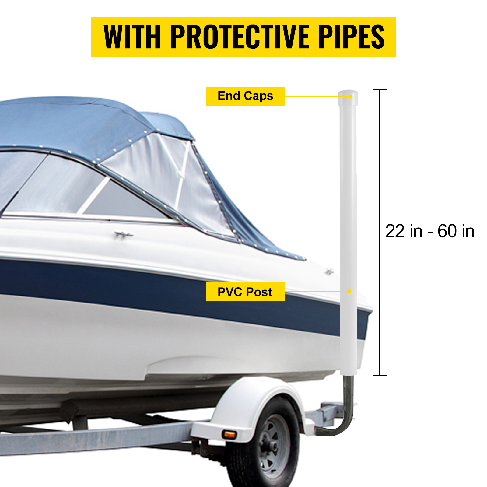 with PVC Pipes,Rustproof,2PCS