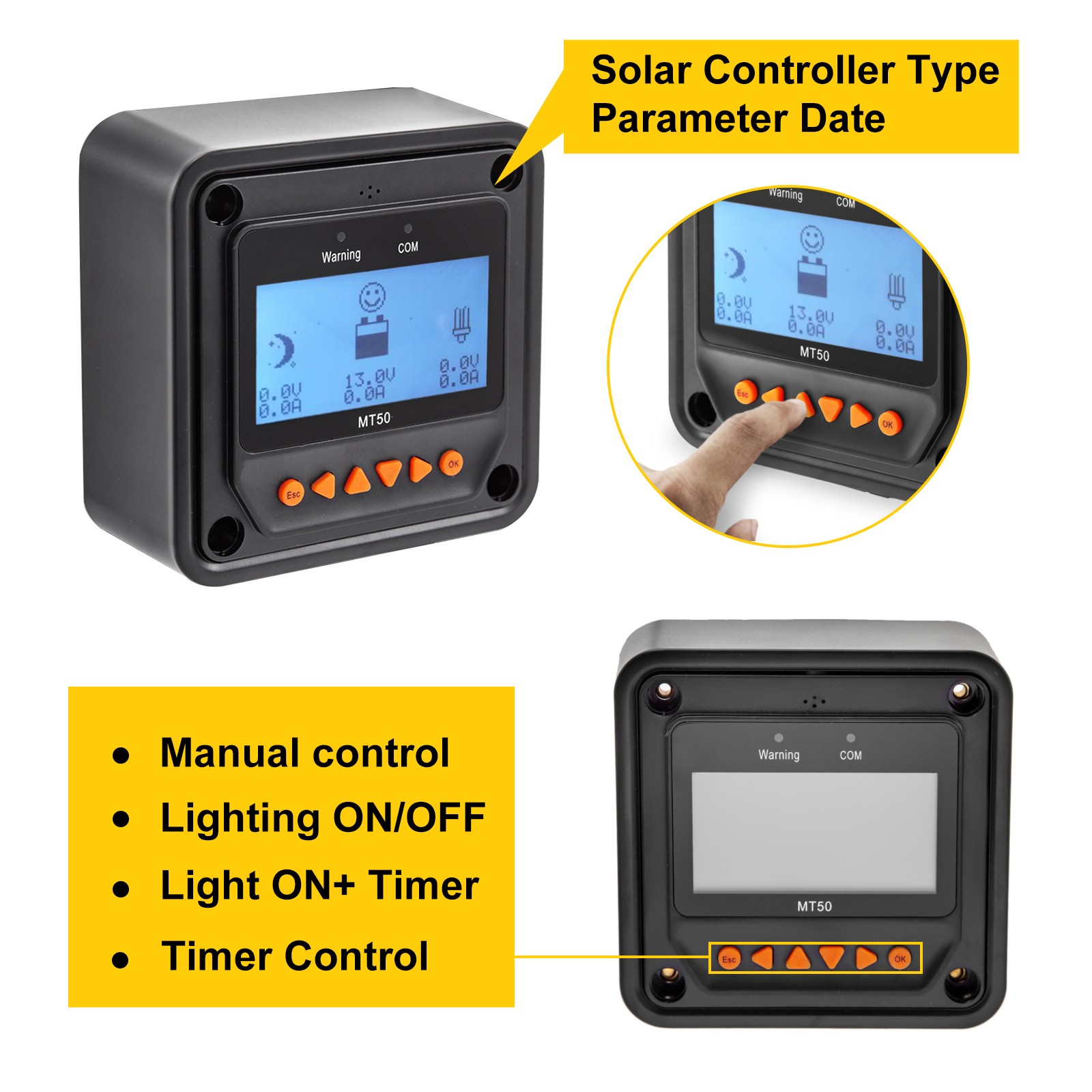 EPEVER MPPT Solar Laderegler Tracer AN 10A, 20A, 30A, 40A, 12V/24V LCD  Display