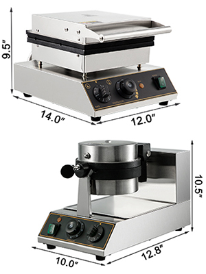 Commercial Waffle Maker,Single/Double Head,Round/Rectangle