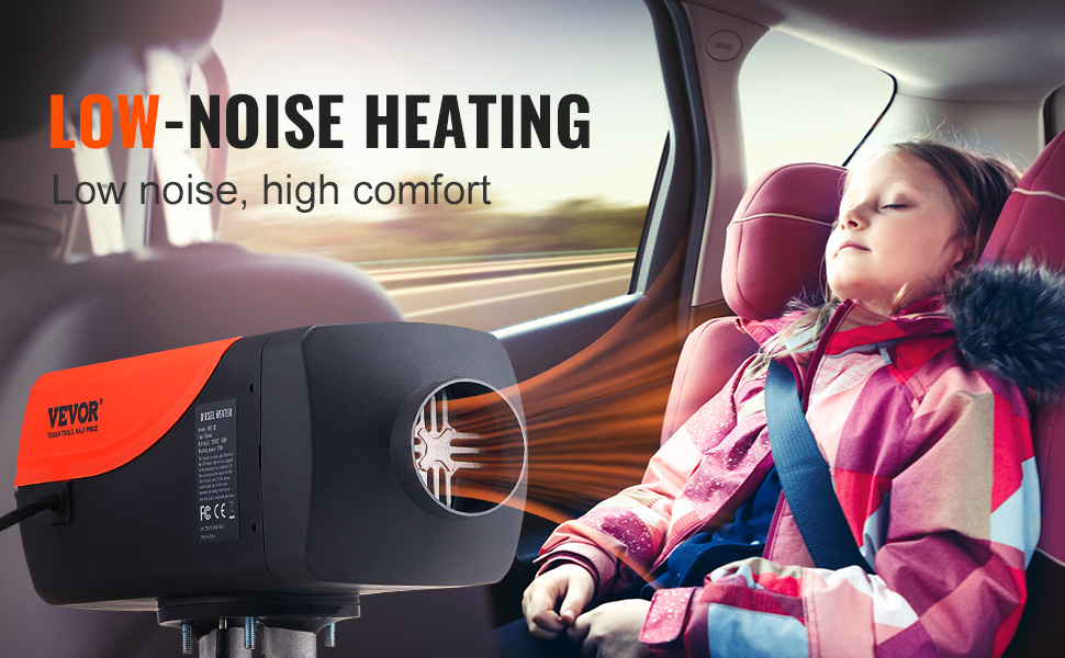 Chauffage d'air diesel 12v 2kw Bluetooth App Lcd Affichage pour voiture Bus  Rv à l'intérieur