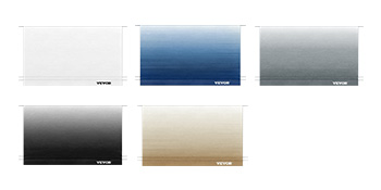 RV Awning,14-21ft,White/Blue/Gray/Brown/Charcoal