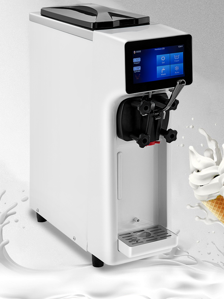 VEVOR Commercial Soft Serve Ice Cream Machine Frozen Yogurt Maker 29 qt /H  3 Flavor 2200W 