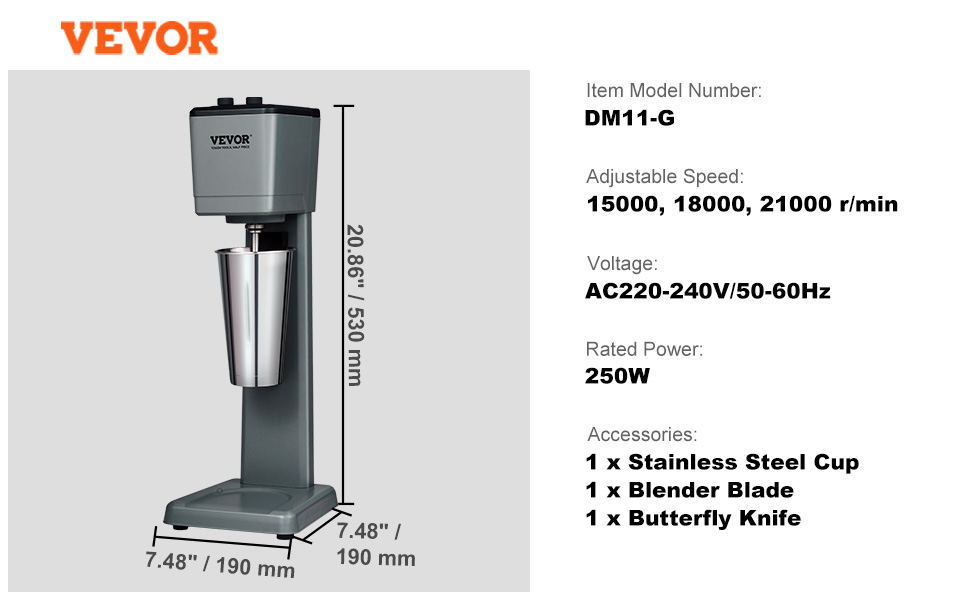 Milchshake-Maker, mechanisch, 375 W