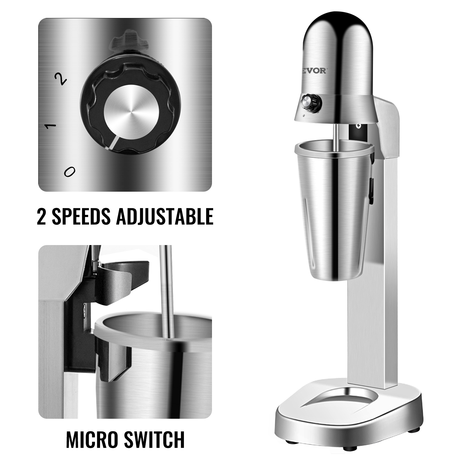 VEVOR VEVOR Commercial Milkshake Maker Machine Thickshake Frother