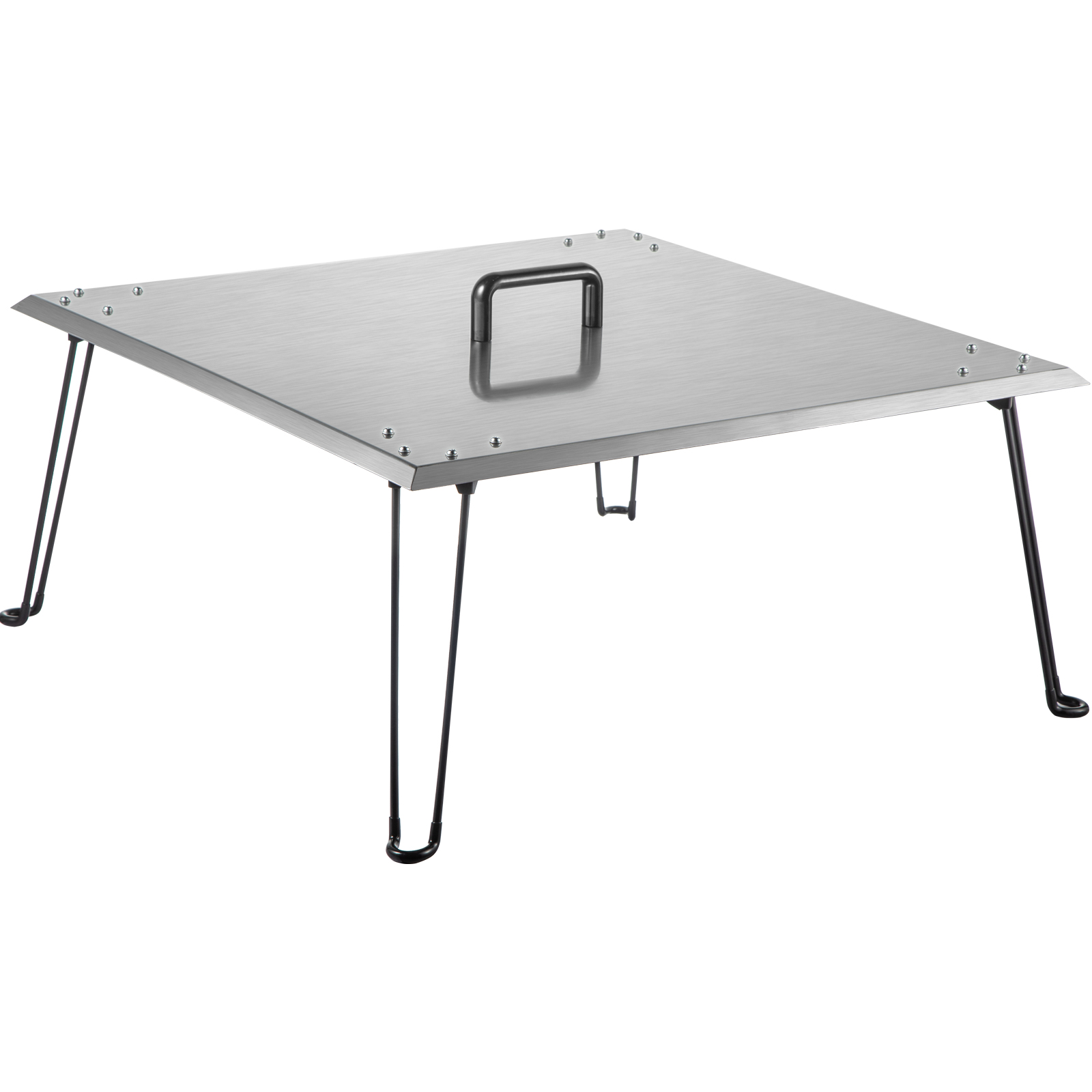 VEVOR Fire Pit Heat Deflector 24 x 24 x 13In Stainless Steel Fire Pit