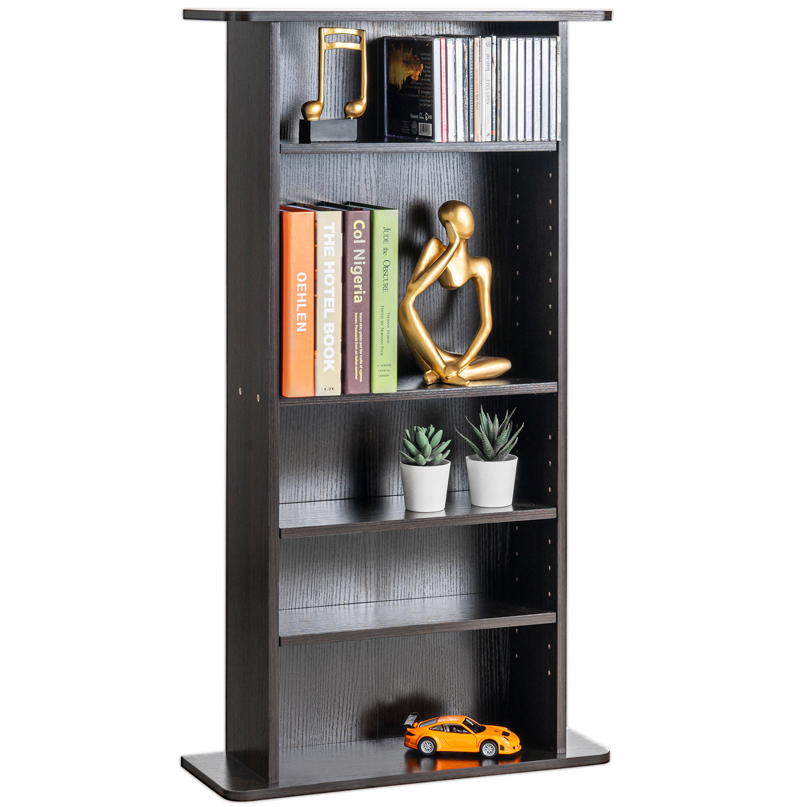 Media Storage Cabinet 4-12 Layers Adjustable DVD Shelves 240-1080 CDs - Picture 37 of 111