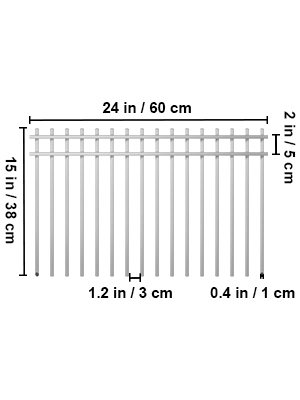 Vevor 5 Pcs Animal Barrier Dog Fence Gap Barrier 15