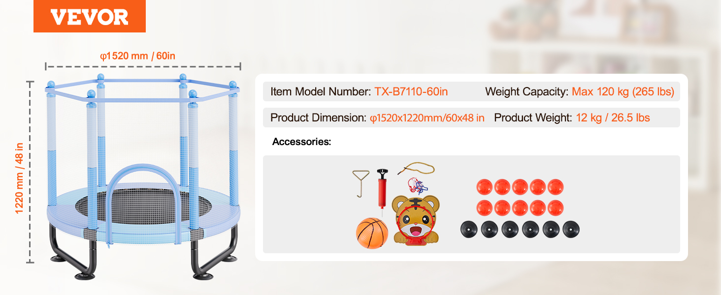 Trampoline for Kids,Indoor,Outdoor