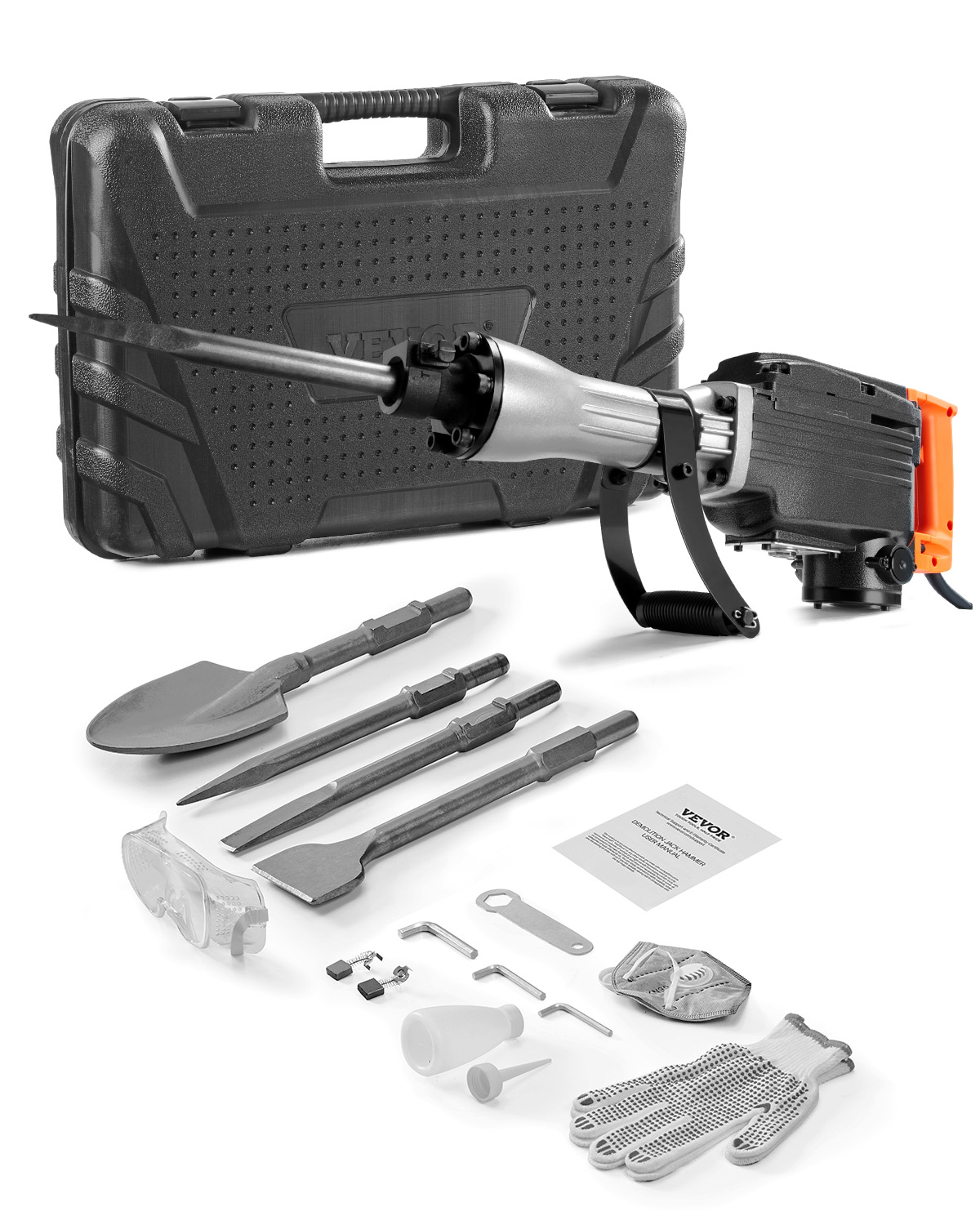 Demolition Jack Hammer Concrete Breaker 1400/2200/3500 W Electric Hammer - Picture 61 of 84
