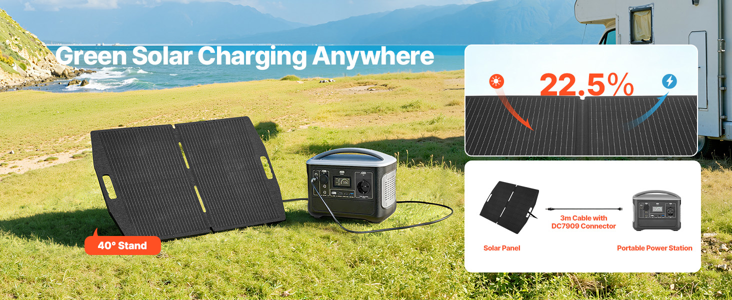 Tragbare Powerstation 600W 493Wh LiFePO4 Solargenerator 100W Panel Portable Power Station Uk A100 2.4w