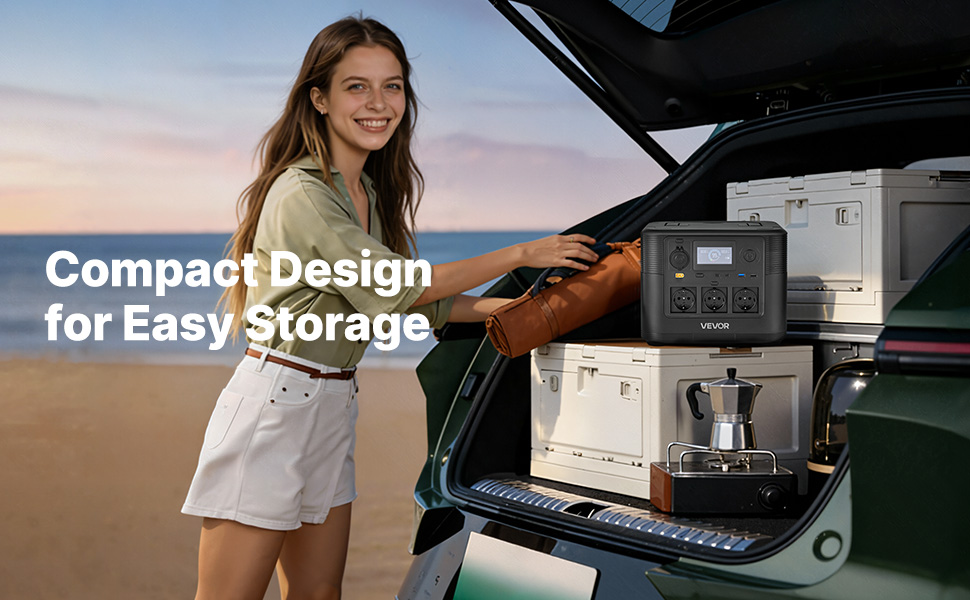 Powerstation 1800W 1008Wh LiFePO4 Solargenerator 8 Ausgänge Camping Notstrom Portable Power Station Uk A100 2.3 Pt