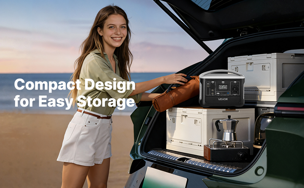 Powerstation 600W 493Wh Solargenerator 7 Ausgänge Notstrom Camping Wohnmobil Portable Power Station Uk A100 2.3 Pt