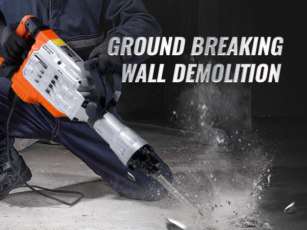 VEVOR Demolition Jack Hammer Concrete Breaker 3500W Electric