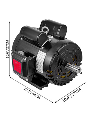 VEVOR Air Compressor Motor, 5HP 1725RPM Single Phase Electric Compressor  Motor 230V 60Hz 184T Frame Electric Motor for Air Compressor